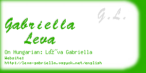 gabriella leva business card